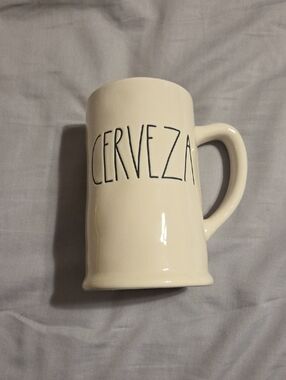 Rae Dunn CERVEZA Cream Ceramic Stein